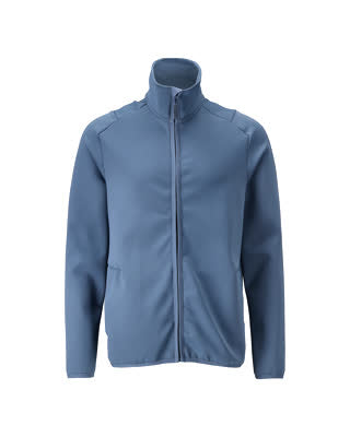 Fleecejacke mit Reißverschluss – steinblau