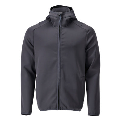Fleecejacke, Kapuze, Reißverschluss – schwarzblau