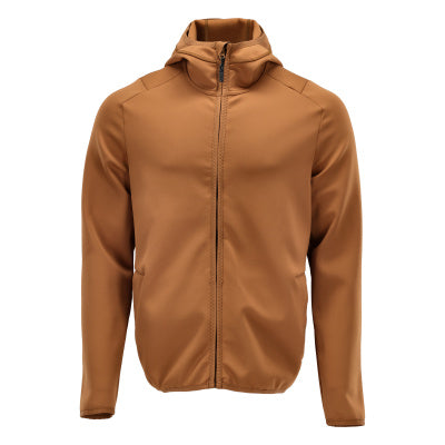 Fleecejacke, Kapuze, Reißverschluss – Nussbraun