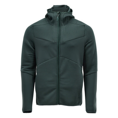 Fleecejacke, Kapuze, Reißverschluss – waldgrün