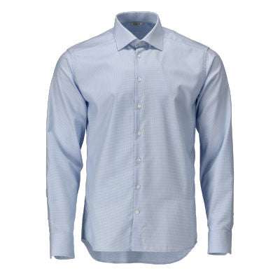 Hemd, moderne Passform – hellblau/weiss