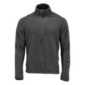 Microfleece Pullover mit kurzum Zipper – Anthrazitgrau