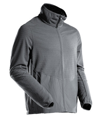 Microfleece Pullover mit Reißverschluss – Anthrazitgrau
