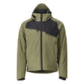Winterjacke mit CLIMASCOT®, wasserdicht – mossgrün/schwarz