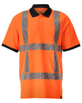 Polo-Shirt, moderne Passform – hi-vis orange