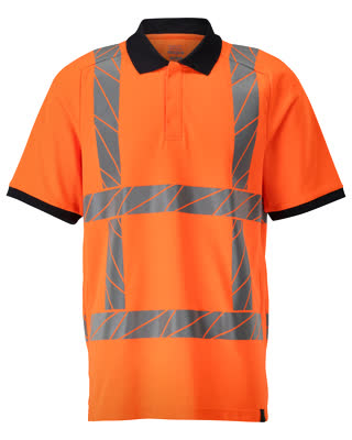 Polo-Shirt, moderne Passform – hi-vis orange