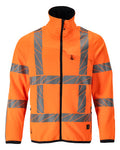 Fleecejacke mit Reißverschluss – hi-vis orange