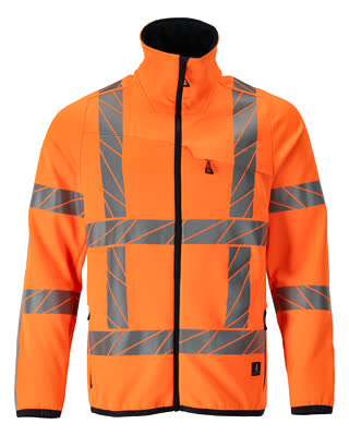 Fleecejacke mit Reißverschluss – hi-vis orange