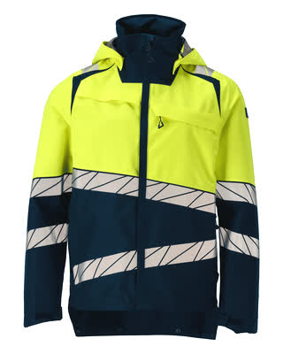 Hard Shell Jacke – schwarzblau/hi-vis gelb