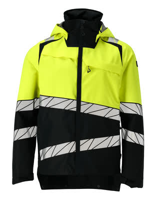 Hard Shell Jacke – schwarz/hi-vis gelb