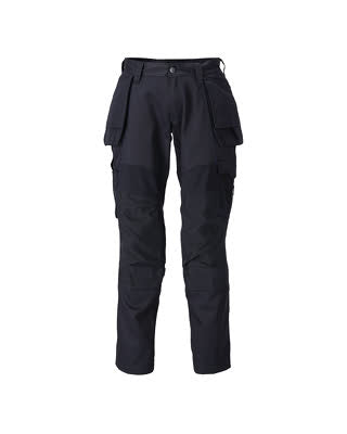 Hose mit Hängetaschen, Stretch-Einsätze – schwarzblau