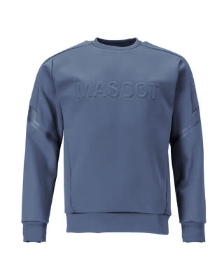 Sweatshirt mit MASCOT-Logo – steinblau