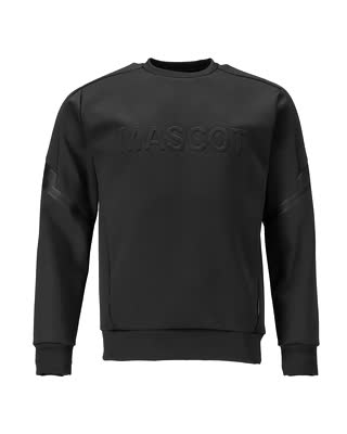 Sweatshirt mit MASCOT-Logo – vollschwarz