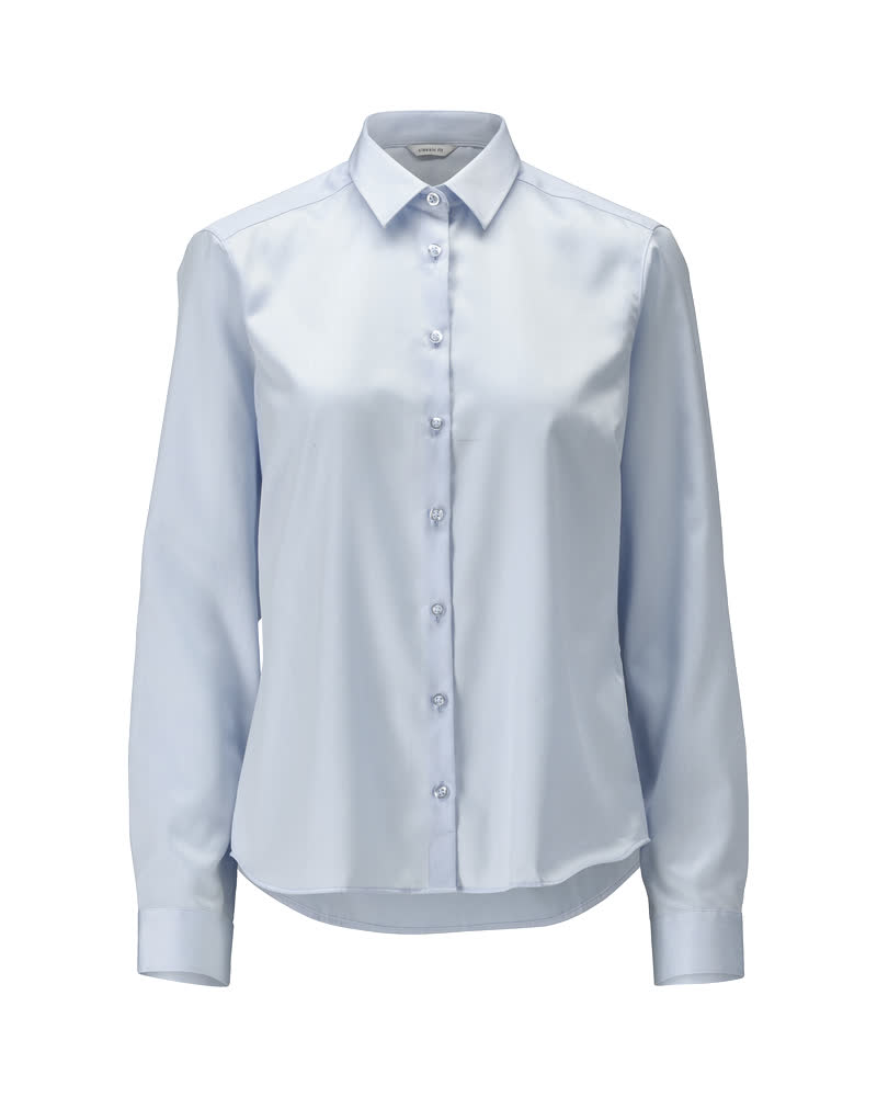 Hemd, Damen, klassische Passform – hellblau