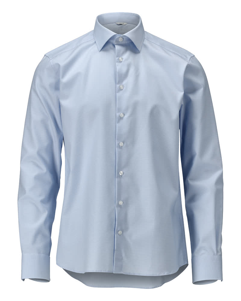 Hemd, Herren, slim fit – hellblau/weiß-kariert
