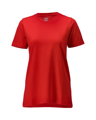 T-Shirt, Damenpassform – verkehrsrot