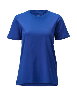 T-Shirt, Damenpassform – azurblau