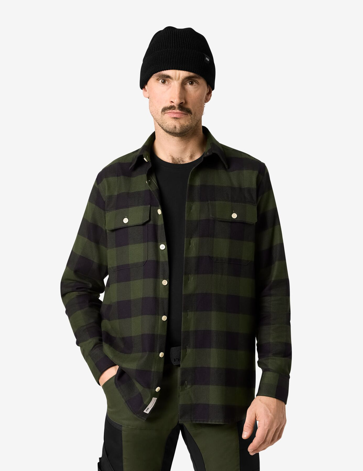 Horst Hemd 90522 – Oliv-schwarz