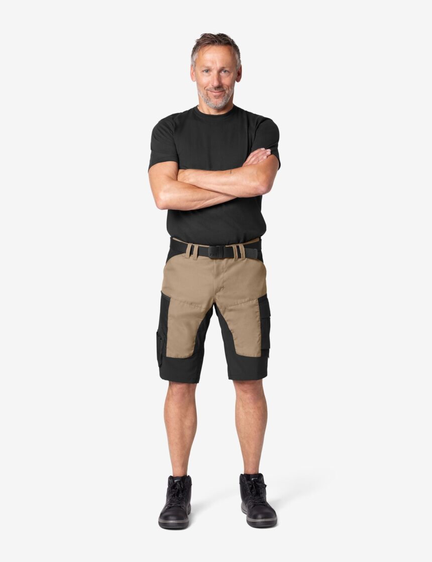 Kim Arbeitsshorts 123130 – Beige-schwarz