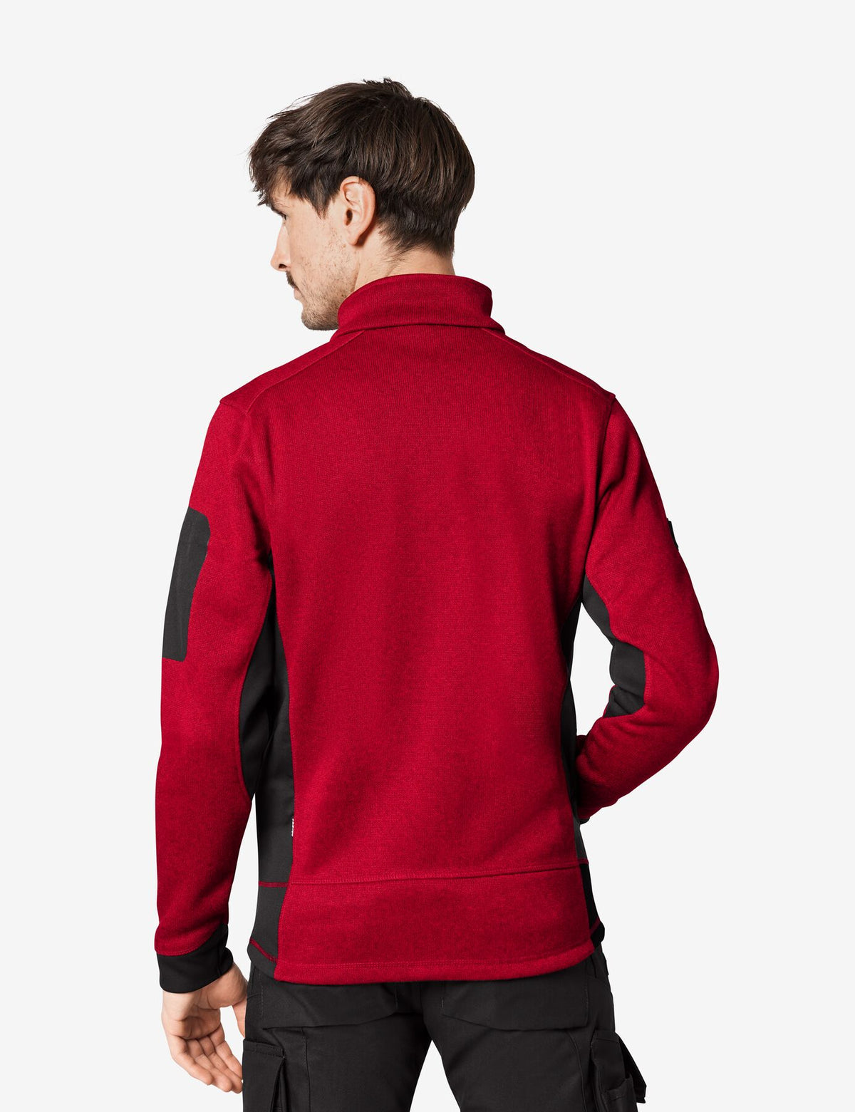 Christoph Fleecejacke 79595 – Rot-schwarz