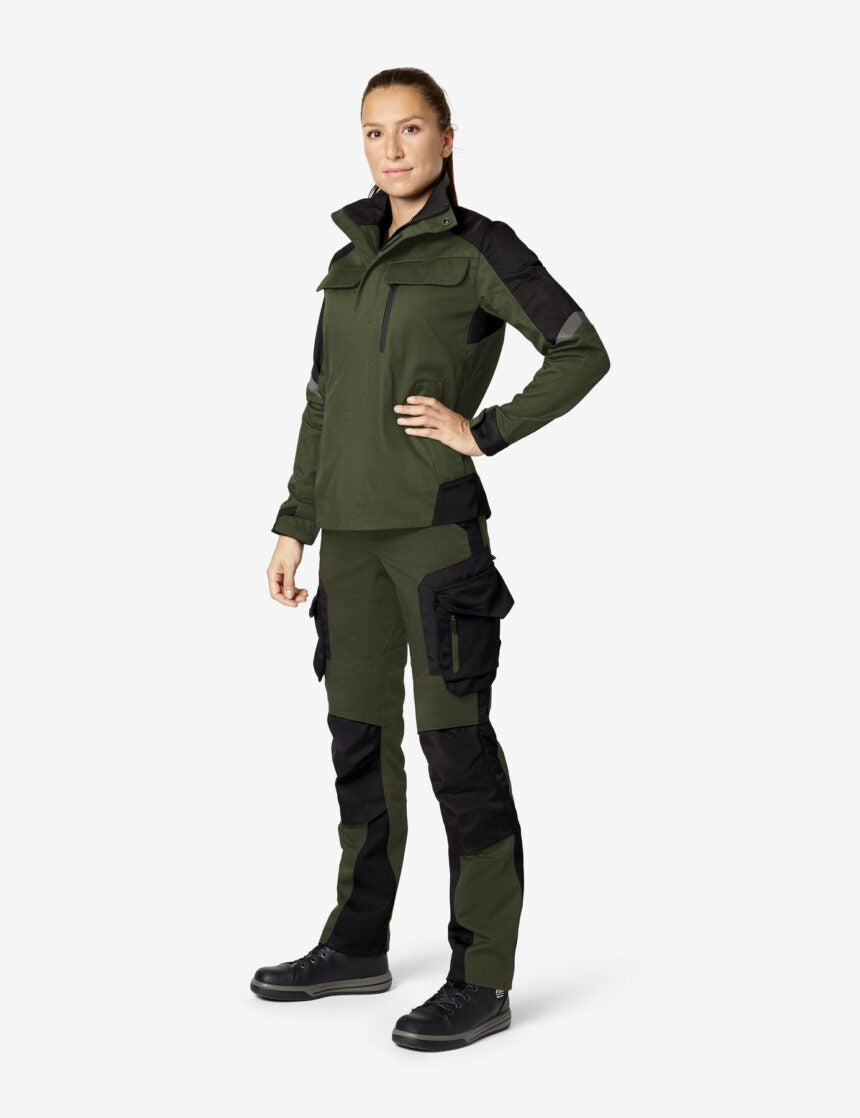 Andrea Arbeitsjacke 125950 – Oliv-schwarz