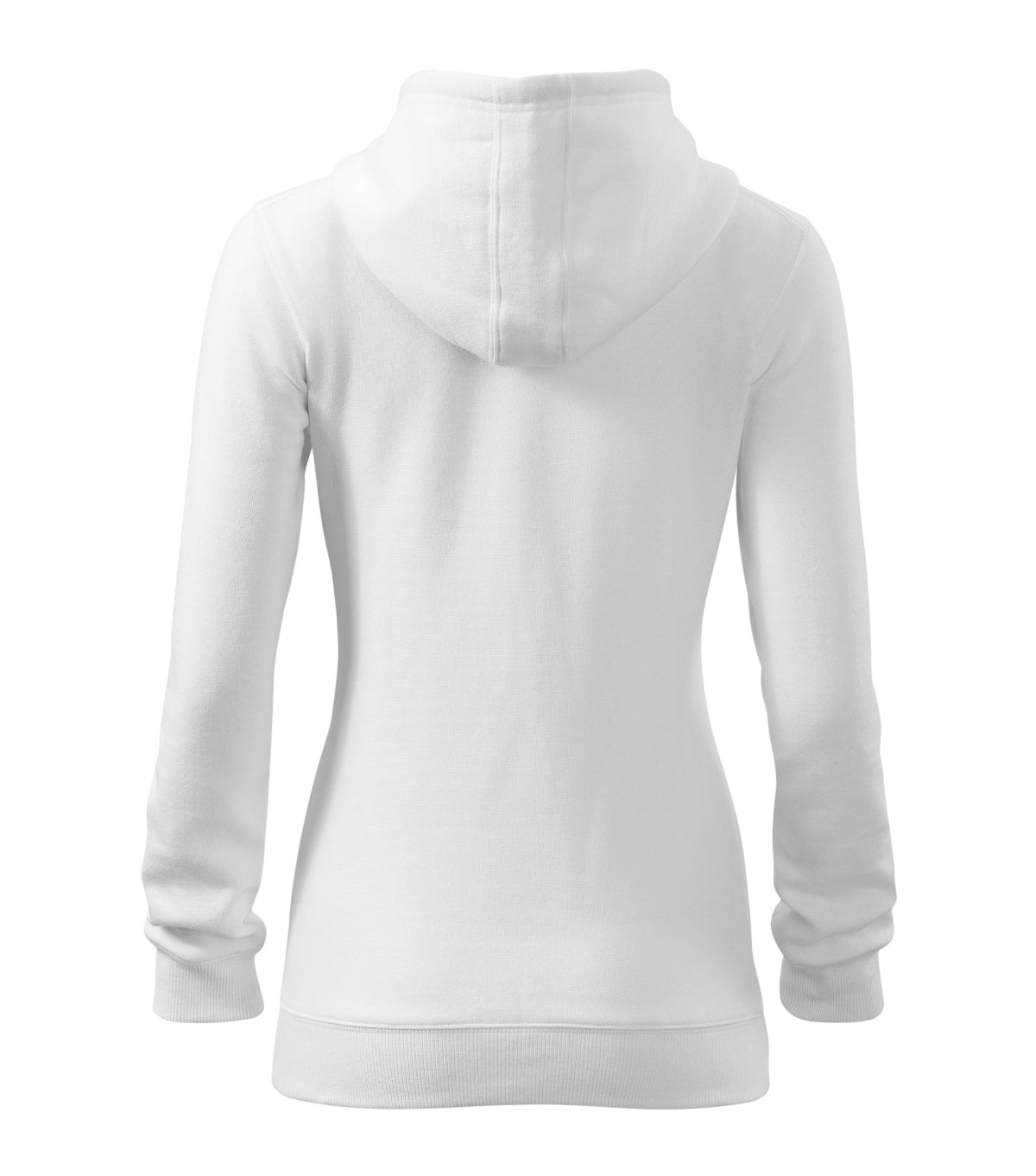 Sweatshirt Damen Trendy Zipper 411 – weiss