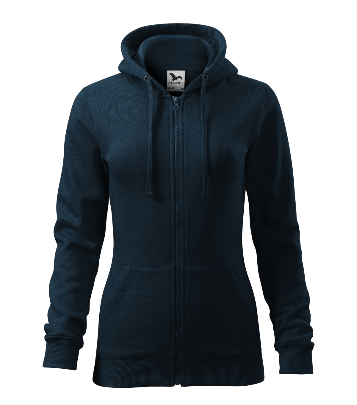 Sweatshirt Damen Trendy Zipper 411 – marineblau