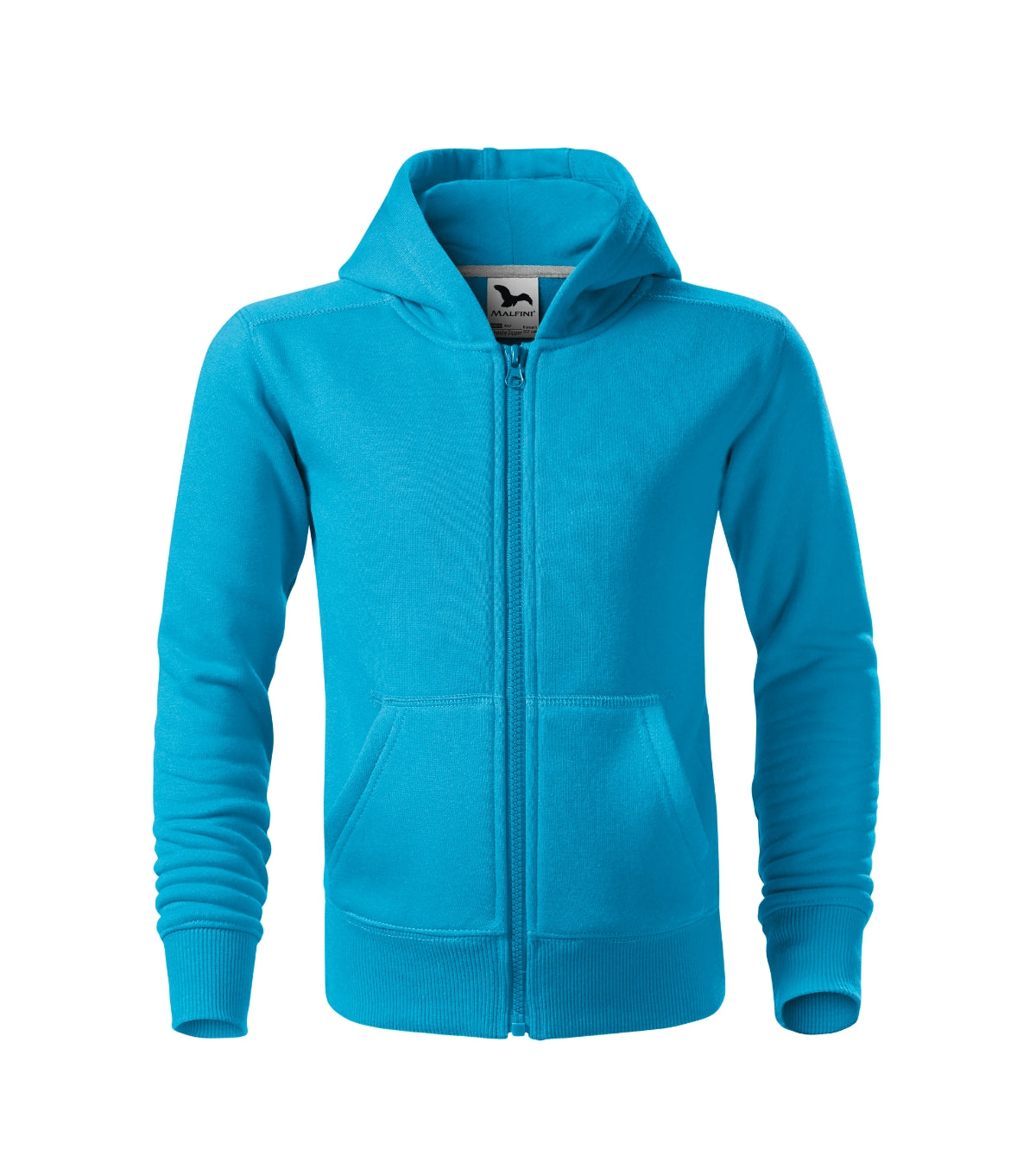 Sweatshirt Kinder Trendy Zipper 412 – türkisblau