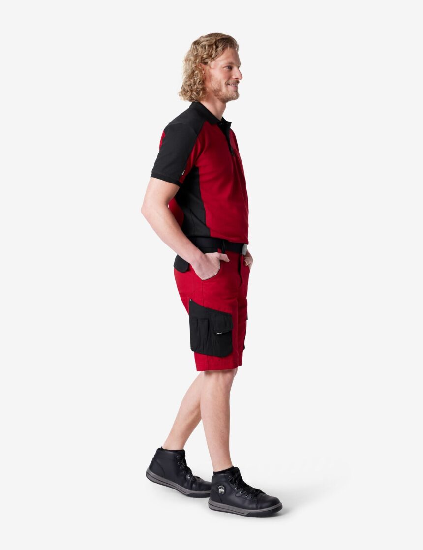 Theo Arbeitsshorts 130530 – Rot-schwarz