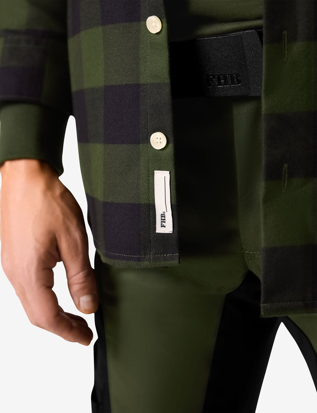 Horst Hemd 90522 – Oliv-schwarz