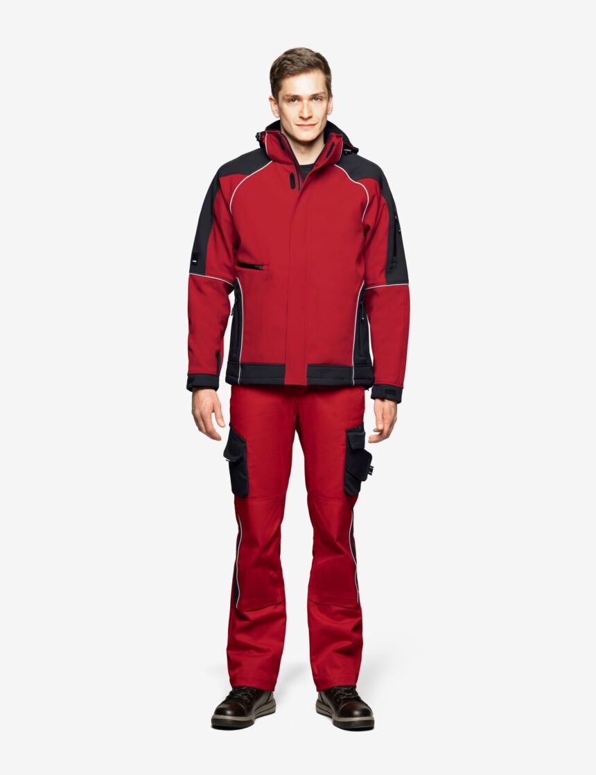 Walter Softshelljacke 78518 – Rot-schwarz