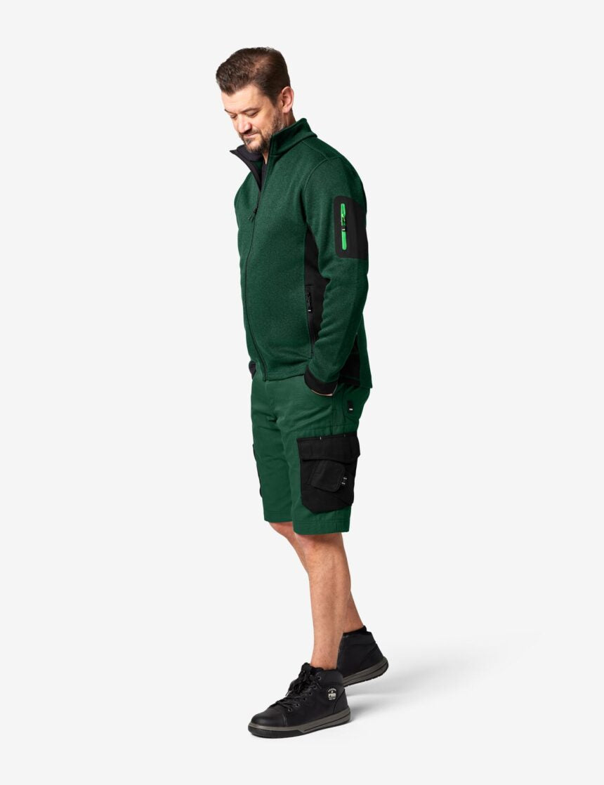 Christoph Fleecejacke 79595 – Grün-schwarz