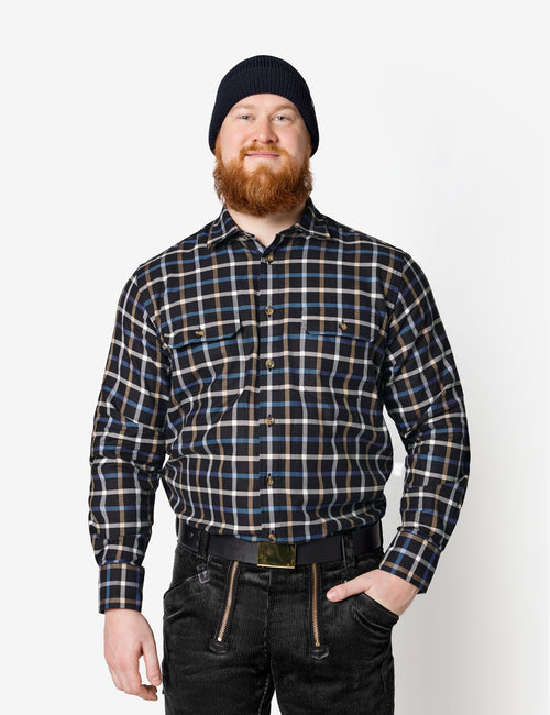 Alois Hemd 90800 – Marine-royalblau