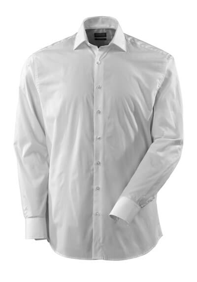 Hemd, Poplin, klassische Passform – weiss