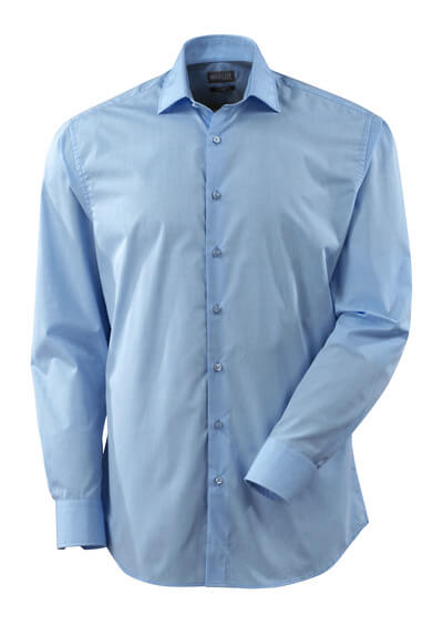 Hemd, Poplin, klassische Passform – hellblau