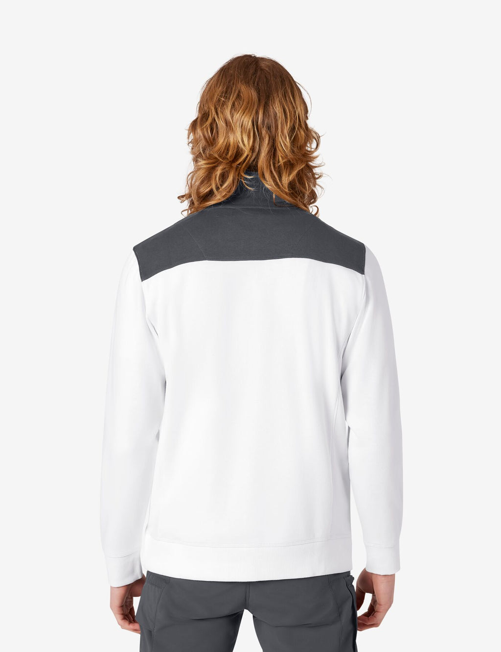 Rob Zip-Sweatshirt 821120 – Weiß-anthrazit