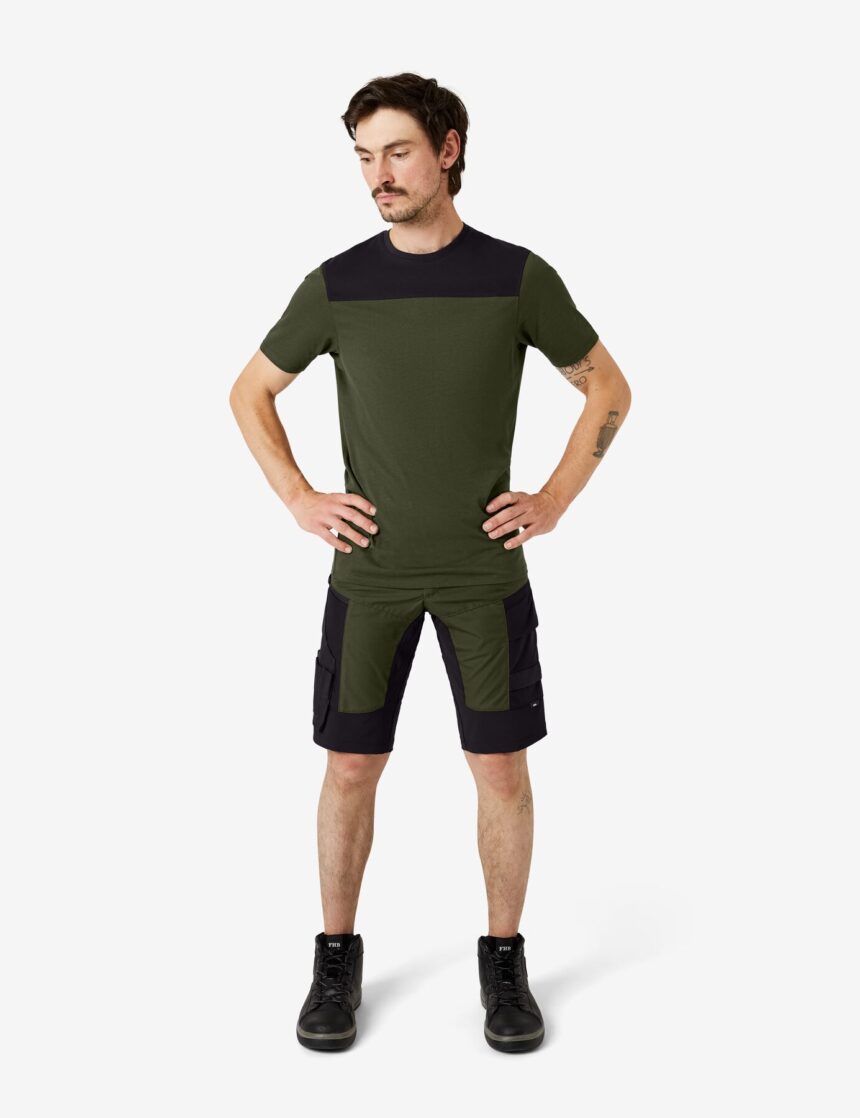Knut T-Shirt 822200 – Oliv-schwarz
