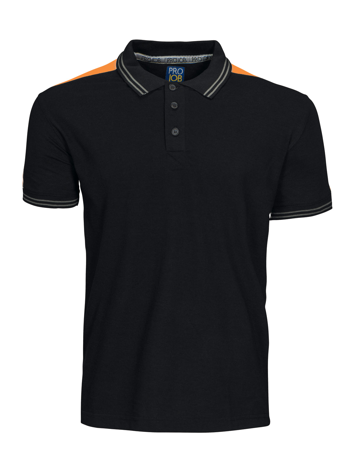 Polo Pique 2018 – Schwarz/Orange