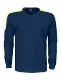 Langarm T-Shirt 2020 – Marine/Gelb