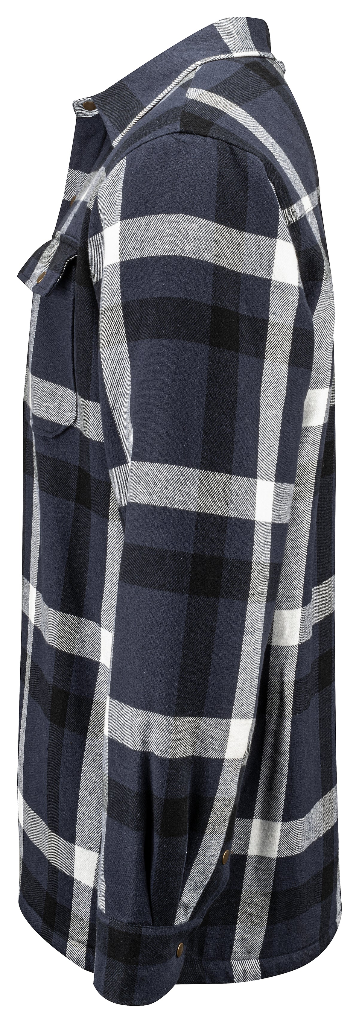Gefüttertes Flanellhemd 5213 – Marine/Kariert