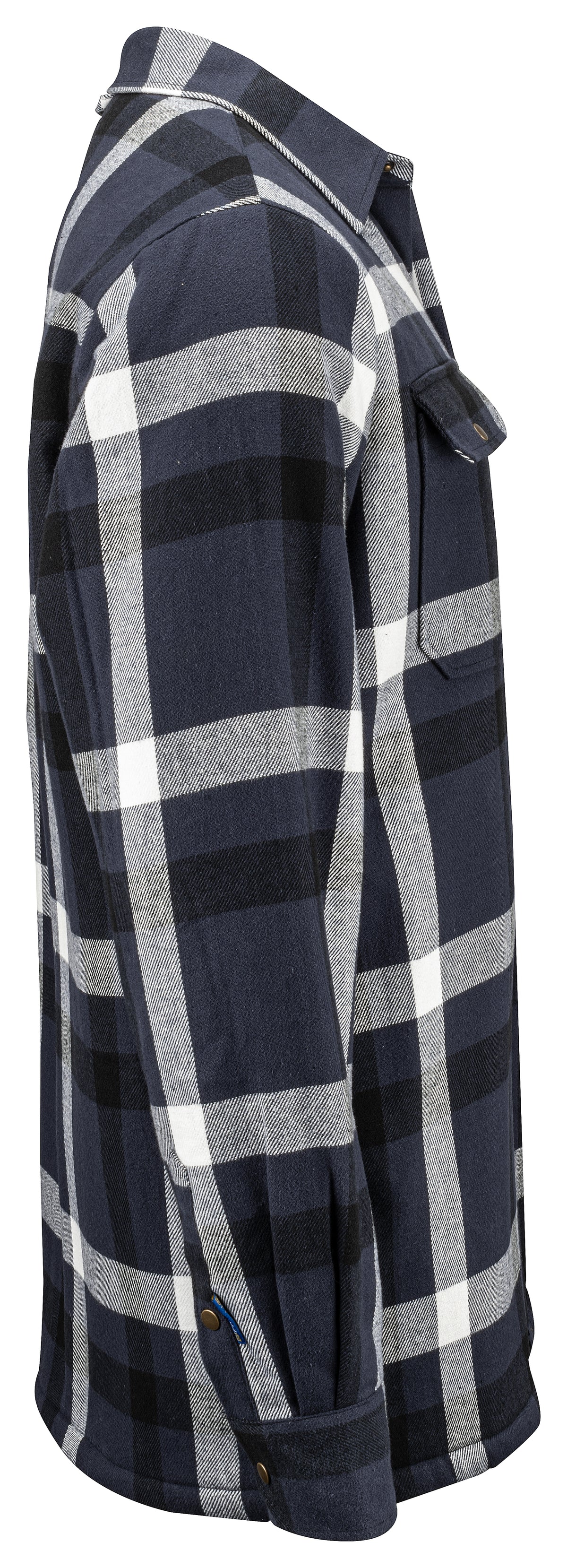 Gefüttertes Flanellhemd 5213 – Marine/Kariert