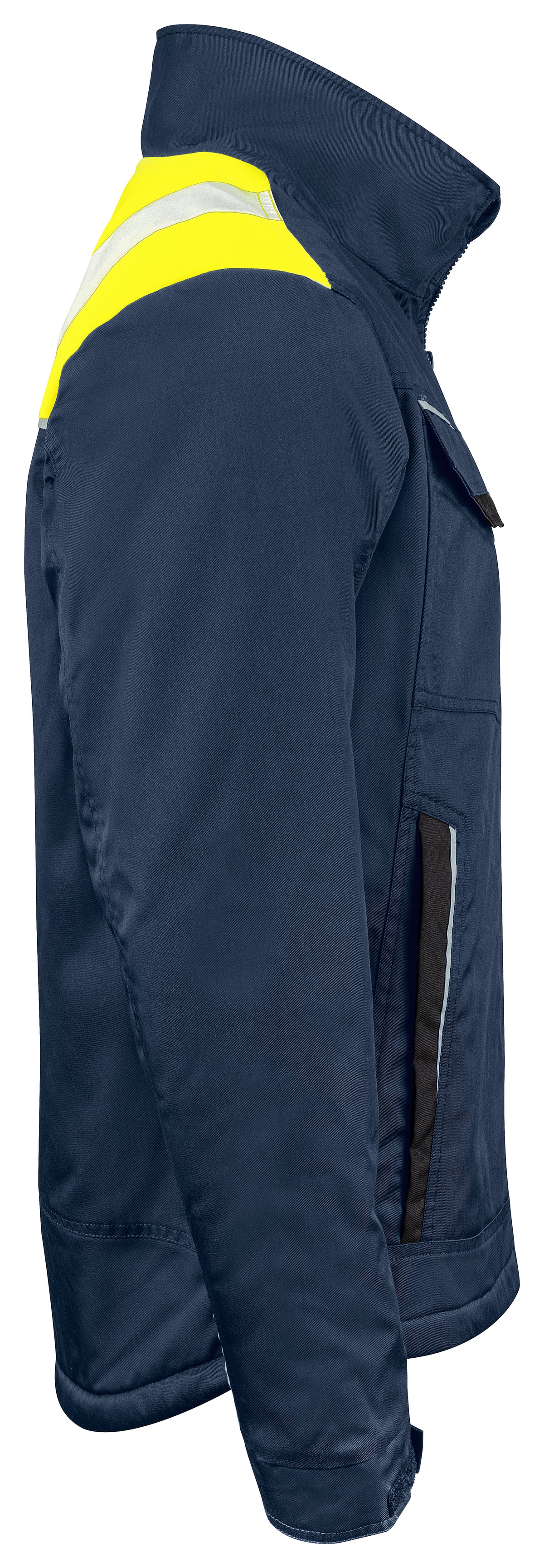 Gefütterte Jacke 5428 – Gelb/Marine