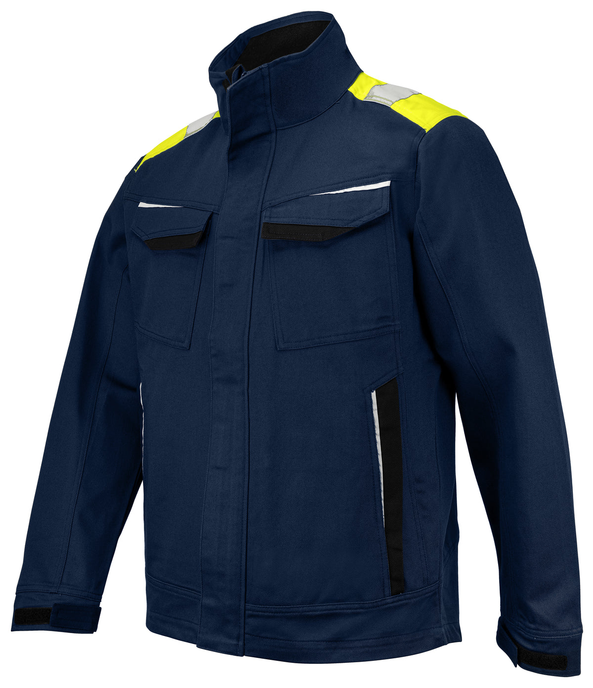 Jacke 100% Baumwolle 5437 – Gelb/Marine