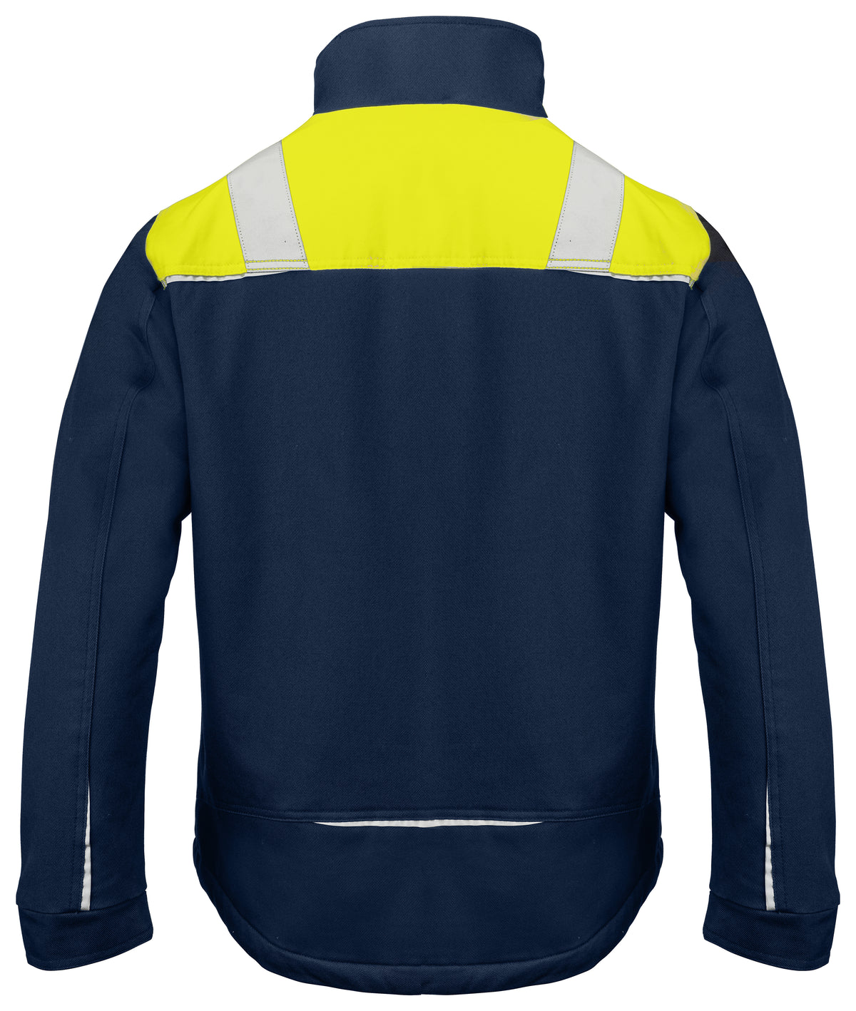 Gefütterte Jacke 100% Baumwolle 5438 – Gelb/Marine