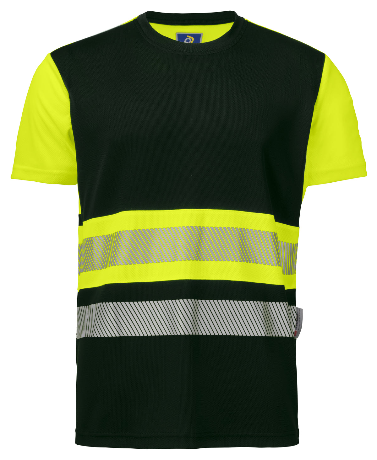 T-Shirt EN ISO 20471 Klasse 1 6020 – Gelb/Schwarz