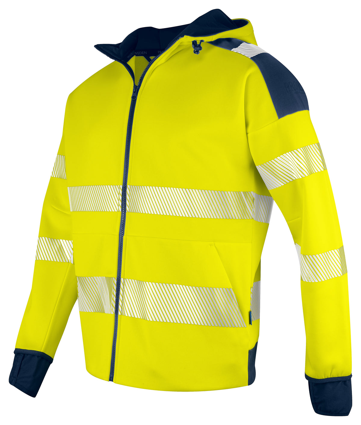 Kapuzenjacke EN ISO 20471 Klasse 3/2 6110 – Gelb/Marine