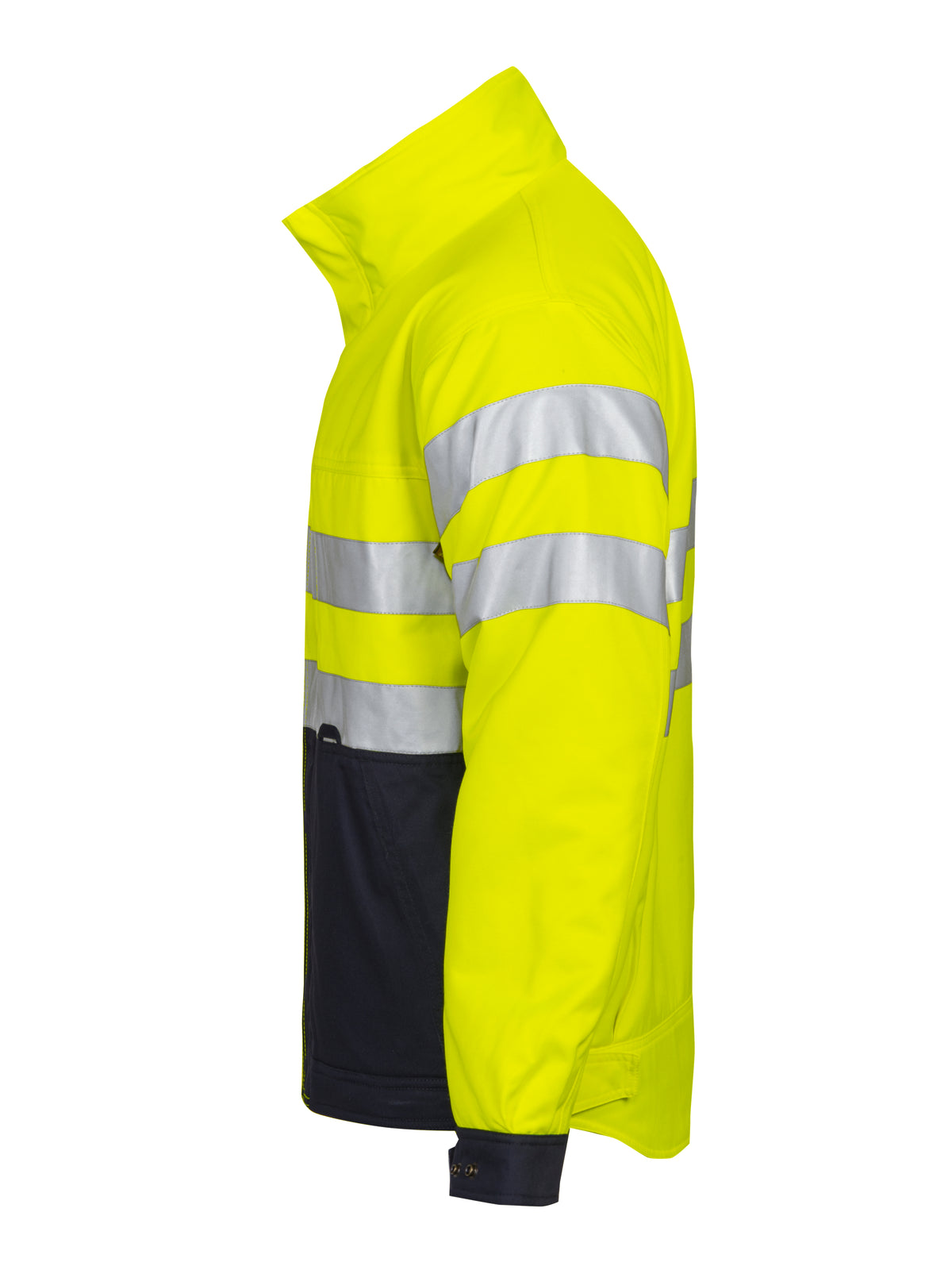 Gefütterte Jacke EN ISO 20471 Klasse 3 6407 – Gelb/Marine