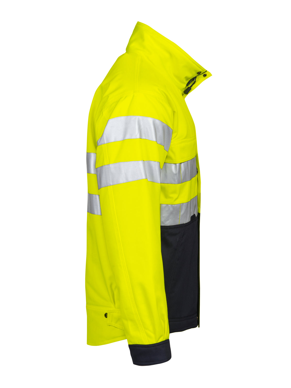 Gefütterte Jacke EN ISO 20471 Klasse 3 6407 – Gelb/Marine