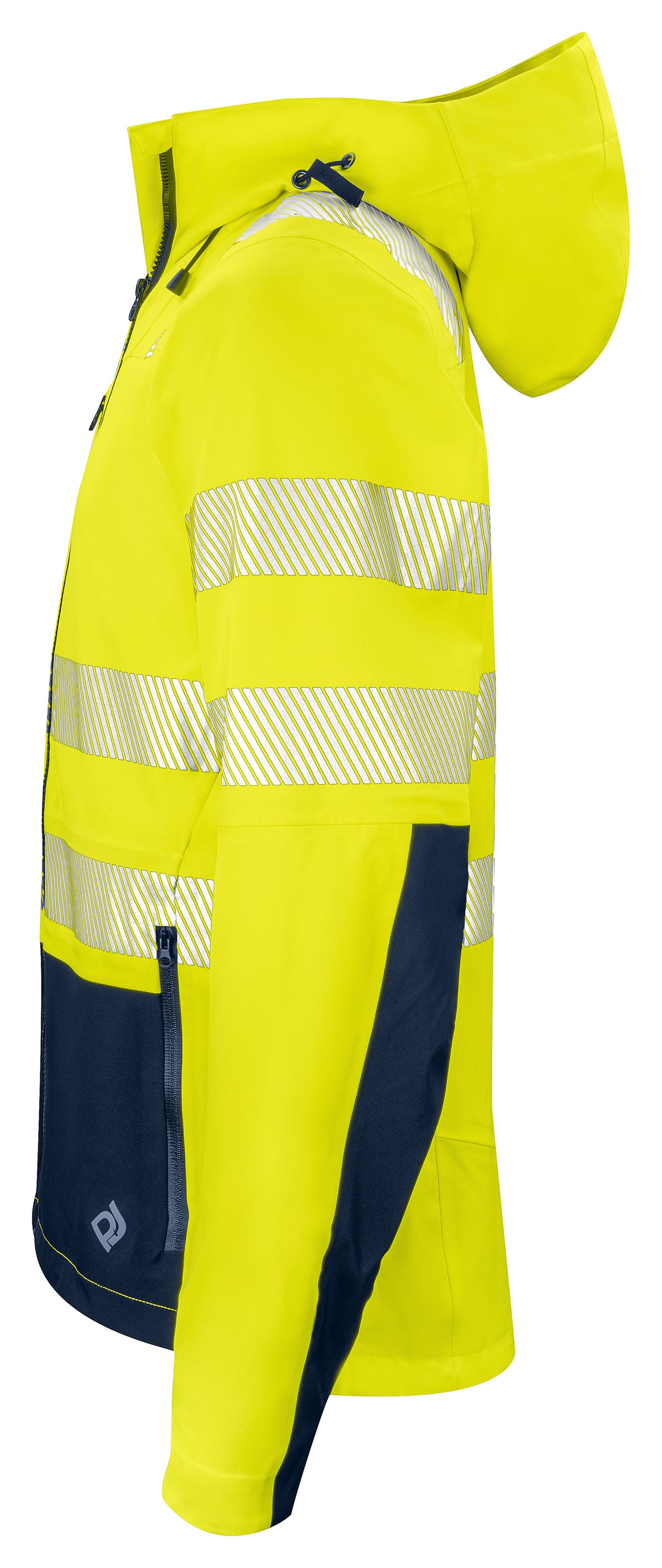 Shelljacke EN ISO 20471 Klasse 3/2 6416 – Gelb/Marine