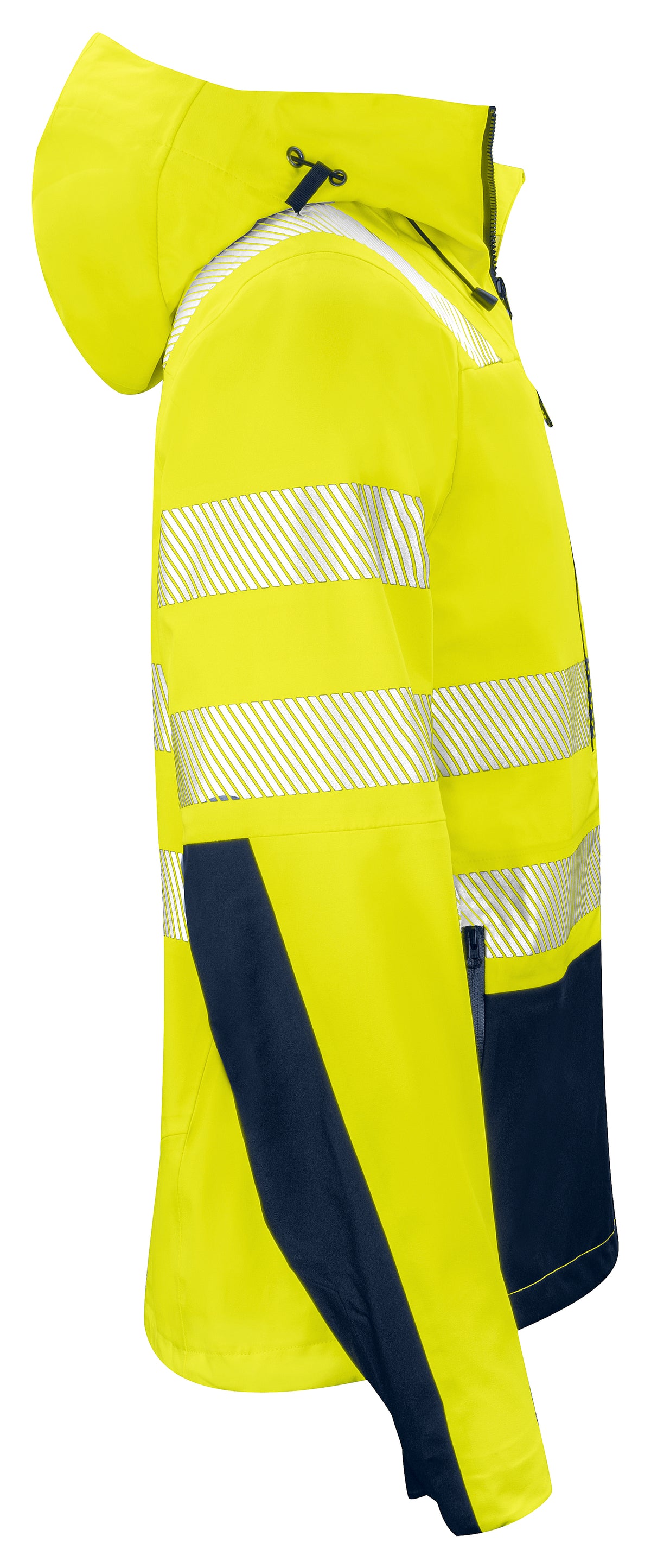 Shelljacke EN ISO 20471 Klasse 3/2 6416 – Gelb/Marine